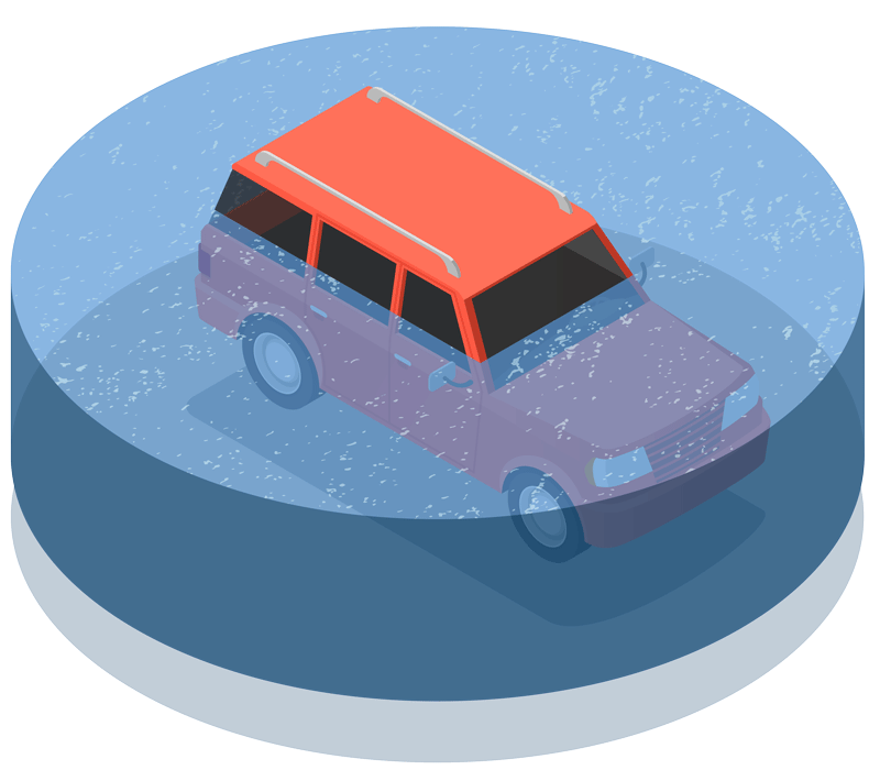 Flooded Car